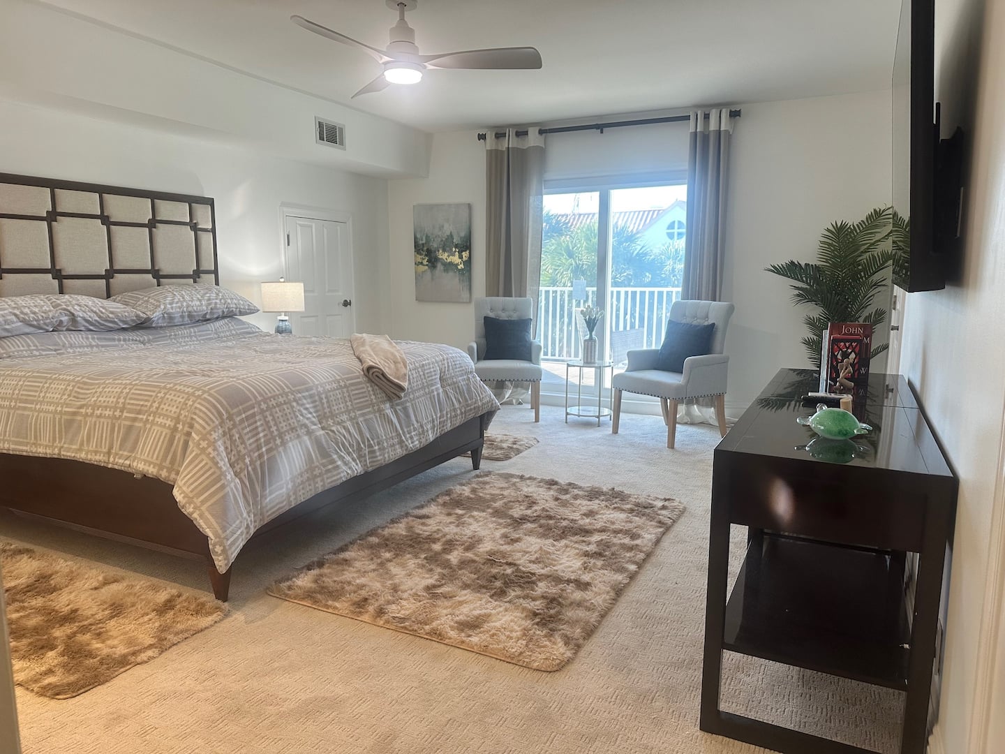 First king bedroom at the Sanibel villa