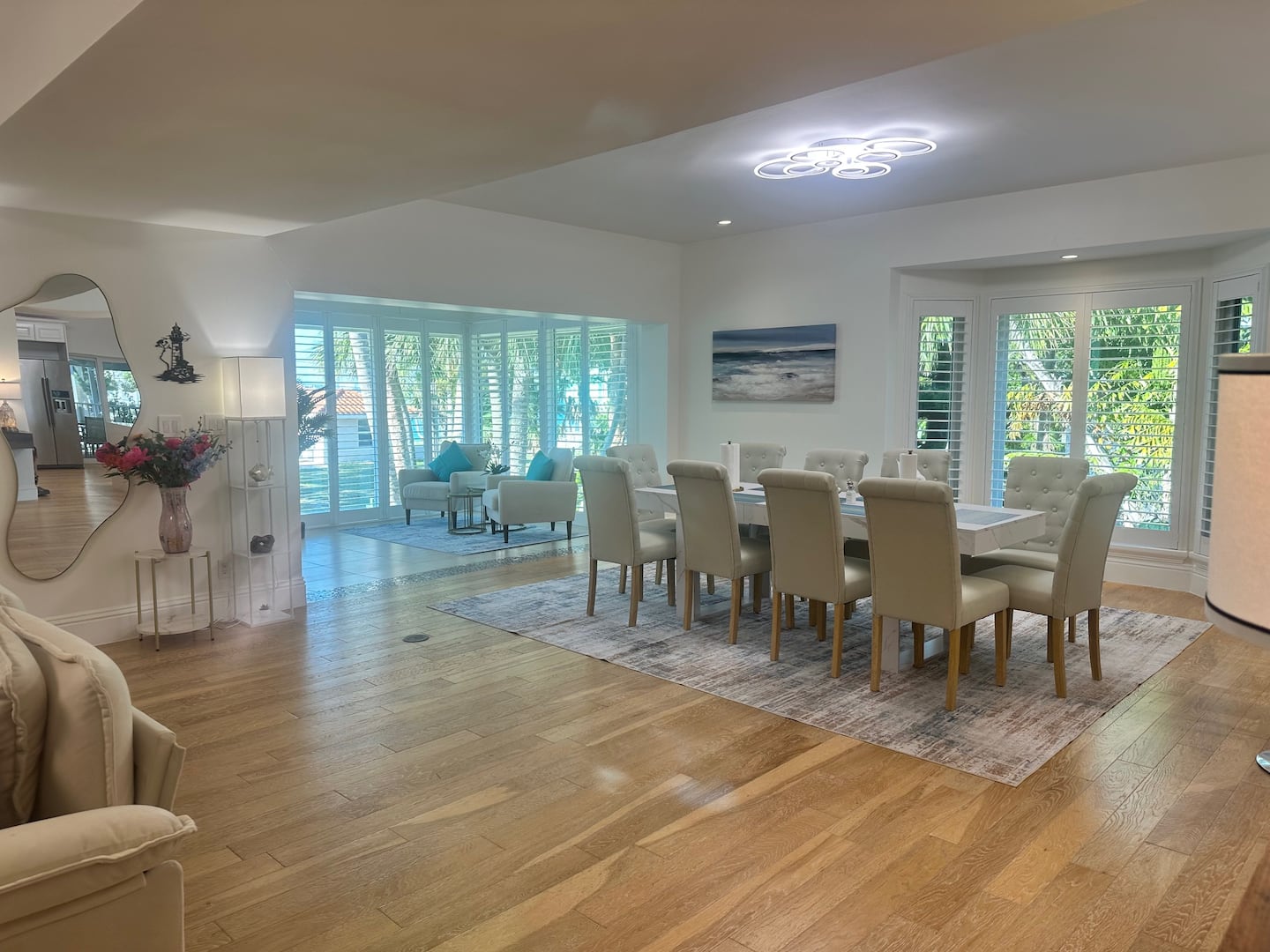 Gather around the table at the Sanibel villa