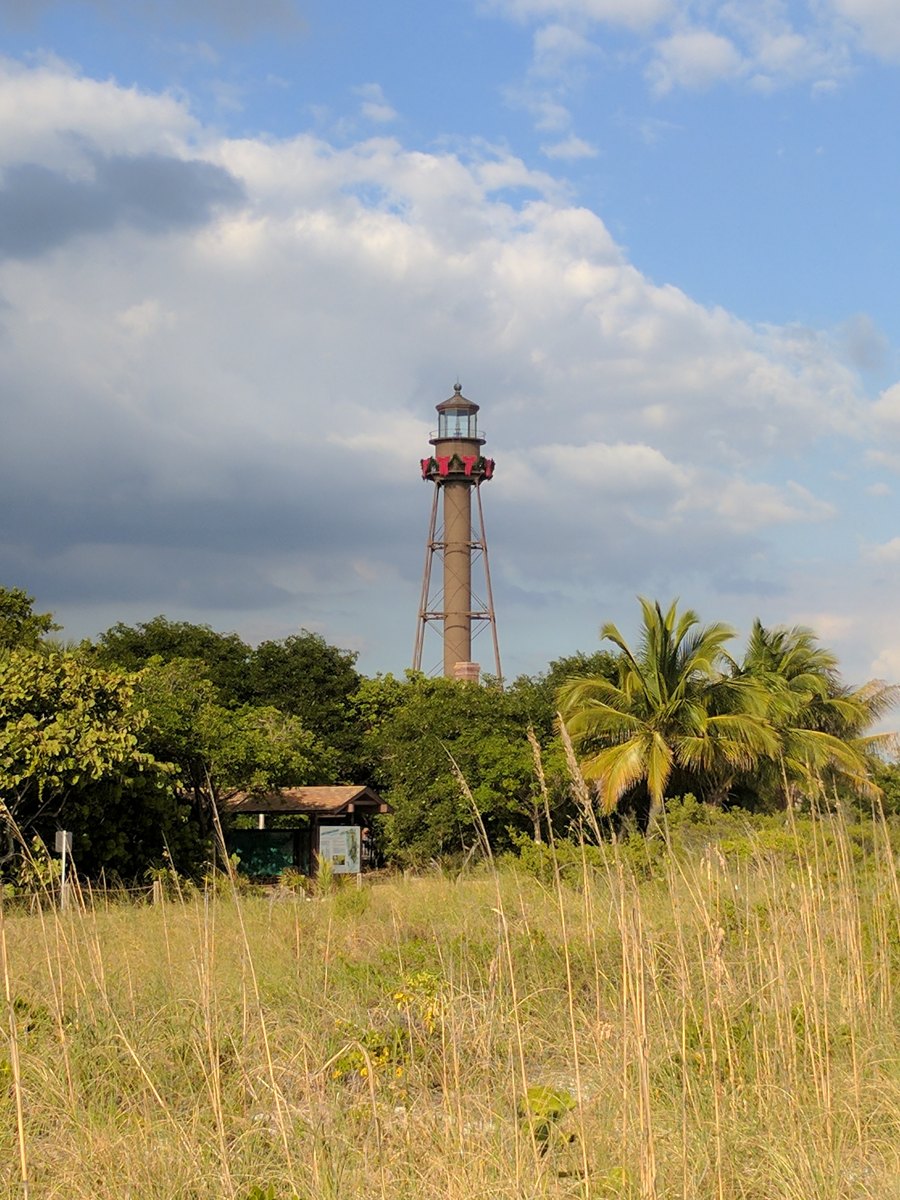 Sanibel Lighthouse viewed from Lighthouse Beach (2016)