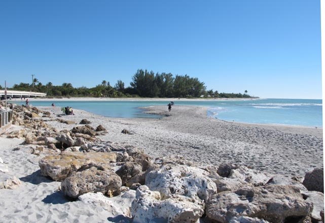 Looking across Blind Pass from Captiva toward Sanibel (2014)