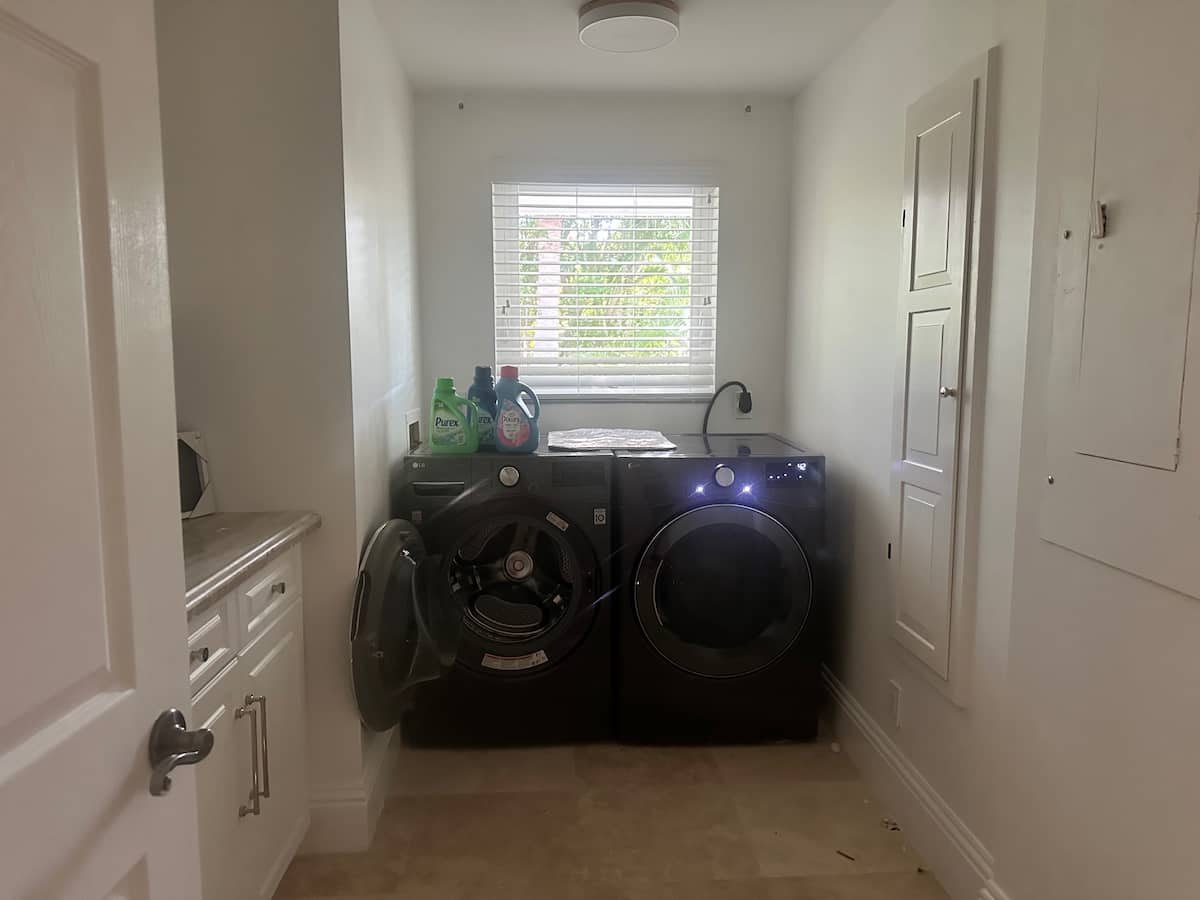 Laundry at home at the Sanibel villa
