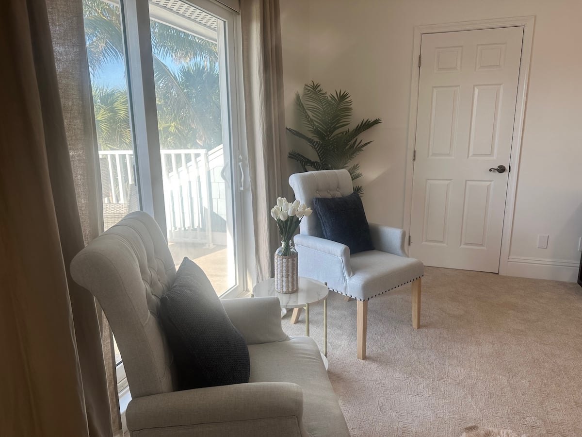 A quiet corner at the Sanibel villa