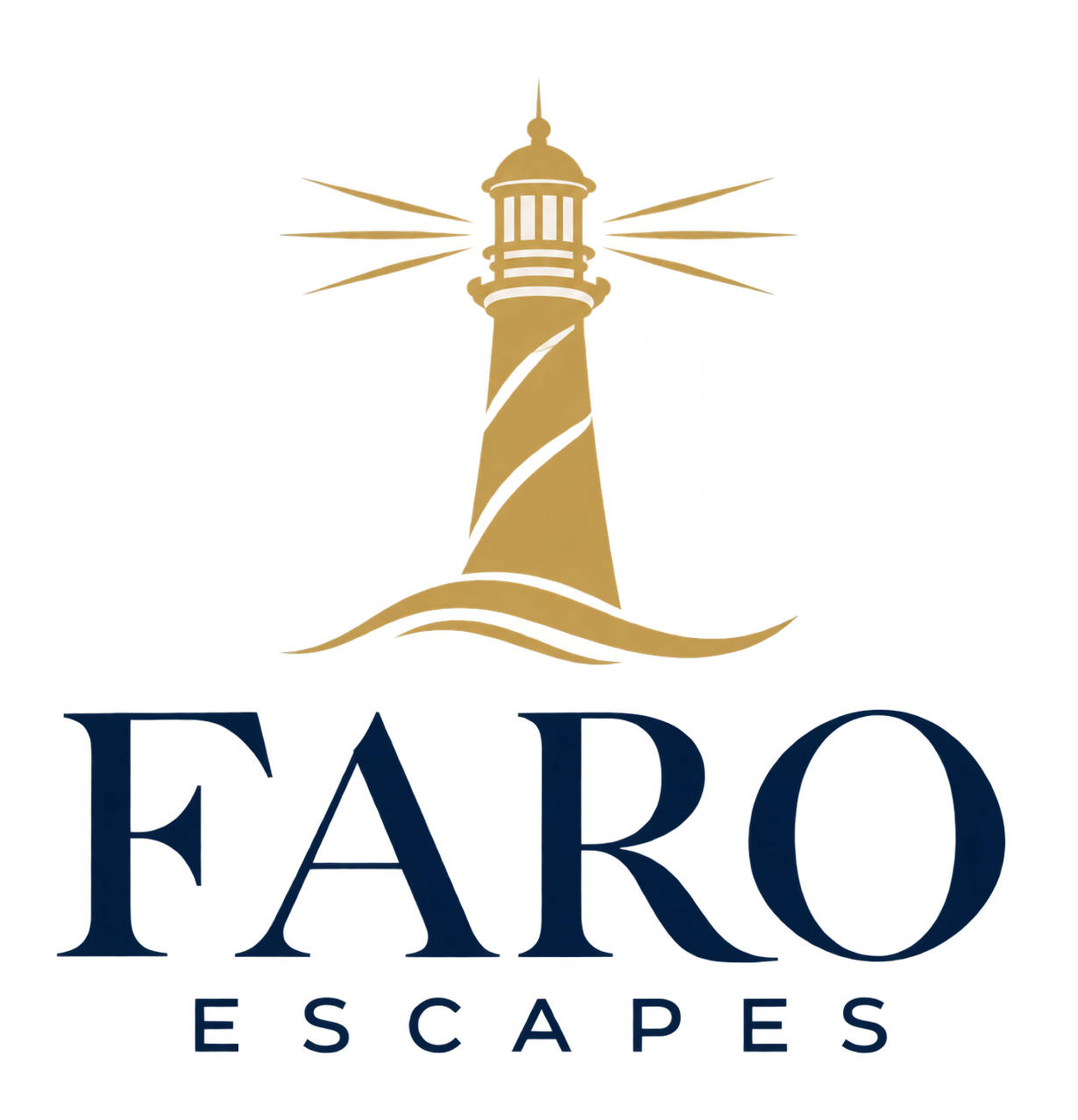 Faro Escapes lighthouse logo